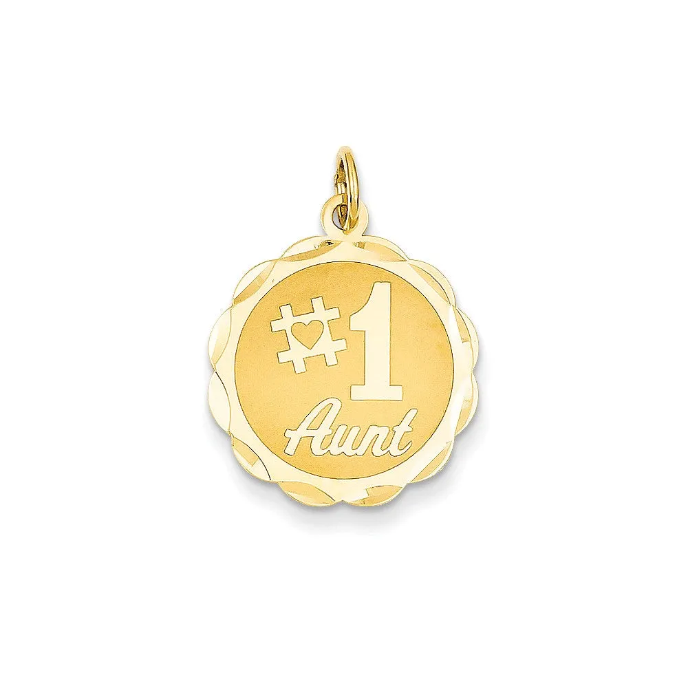 #1 Aunt Charm in 14k Gold