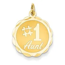 #1 Aunt Charm in 14k Gold