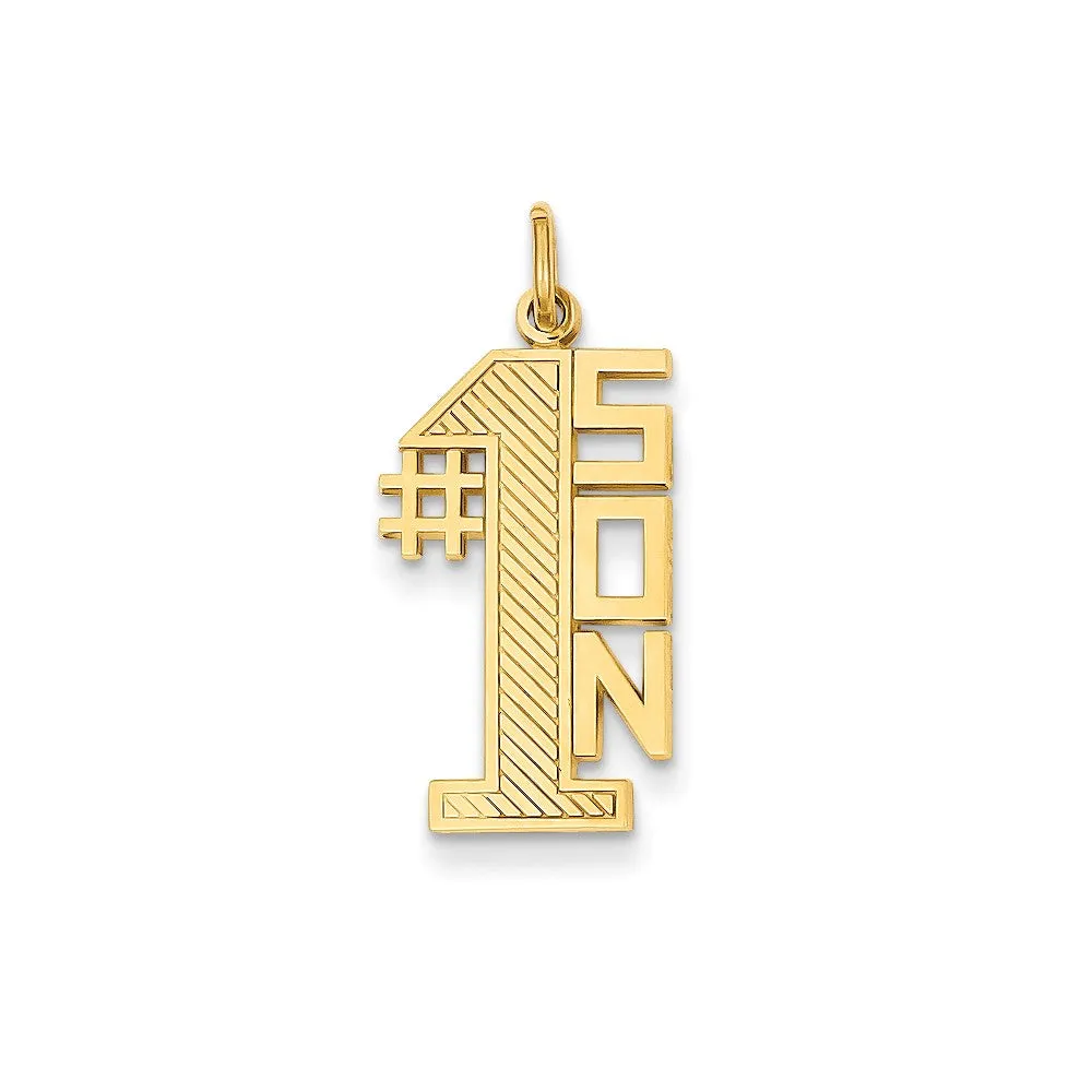 #1 Son Charm in 14k Gold