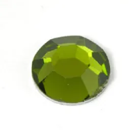 11mm Round Faceted Austrian Crystal, Olivine, EA