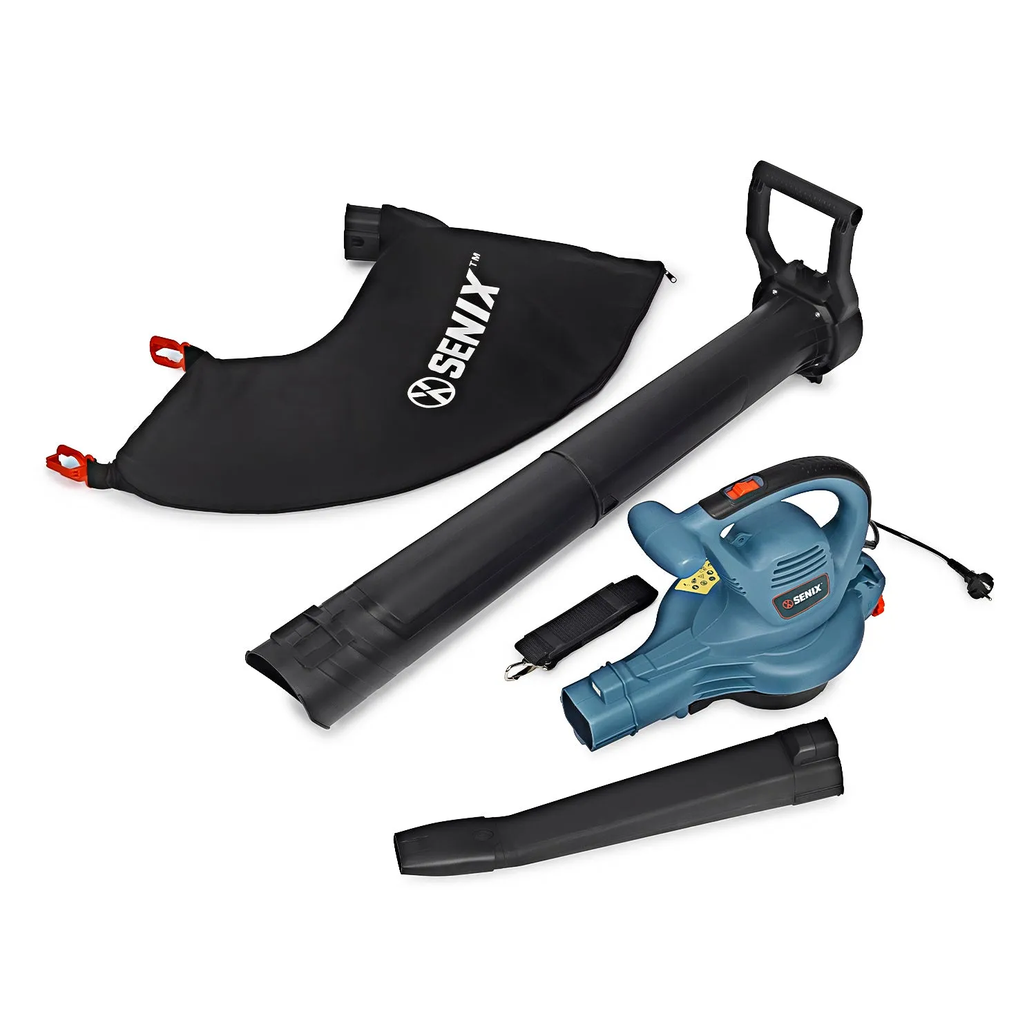 12 Amp Corded Electric 3-in-1 Leaf Blower, Vacuum and Mulcher, BLVE12-M