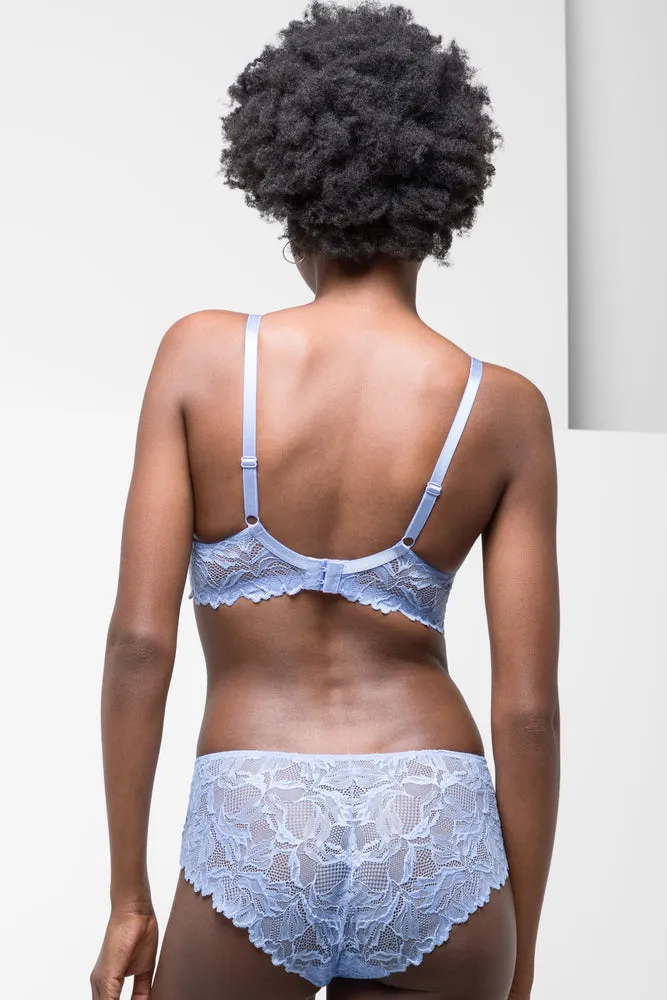 2 Pack Lace Balconette Bras Blue & Natural