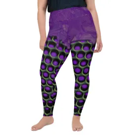 3D Industrial Print Plus Size Leggings