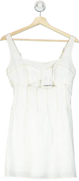 All About May White Sleeveless Dress UK 10