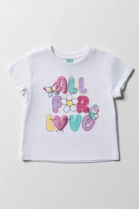 All For Love Short Sleeve T-Shirt White