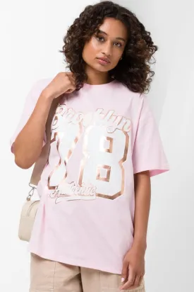 Amsterdam 83 Oversized Short Sleeve T-Shirt Pink