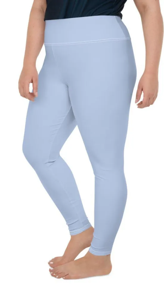 Baby Blue Plus Size Leggings