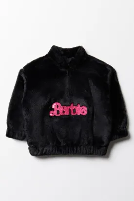 Barbie Fluffy Tracktop Black