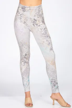 Baroque in Flight Printed Leggings