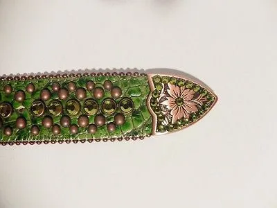 b.b. Simon "Forest Green" Crystal Belt