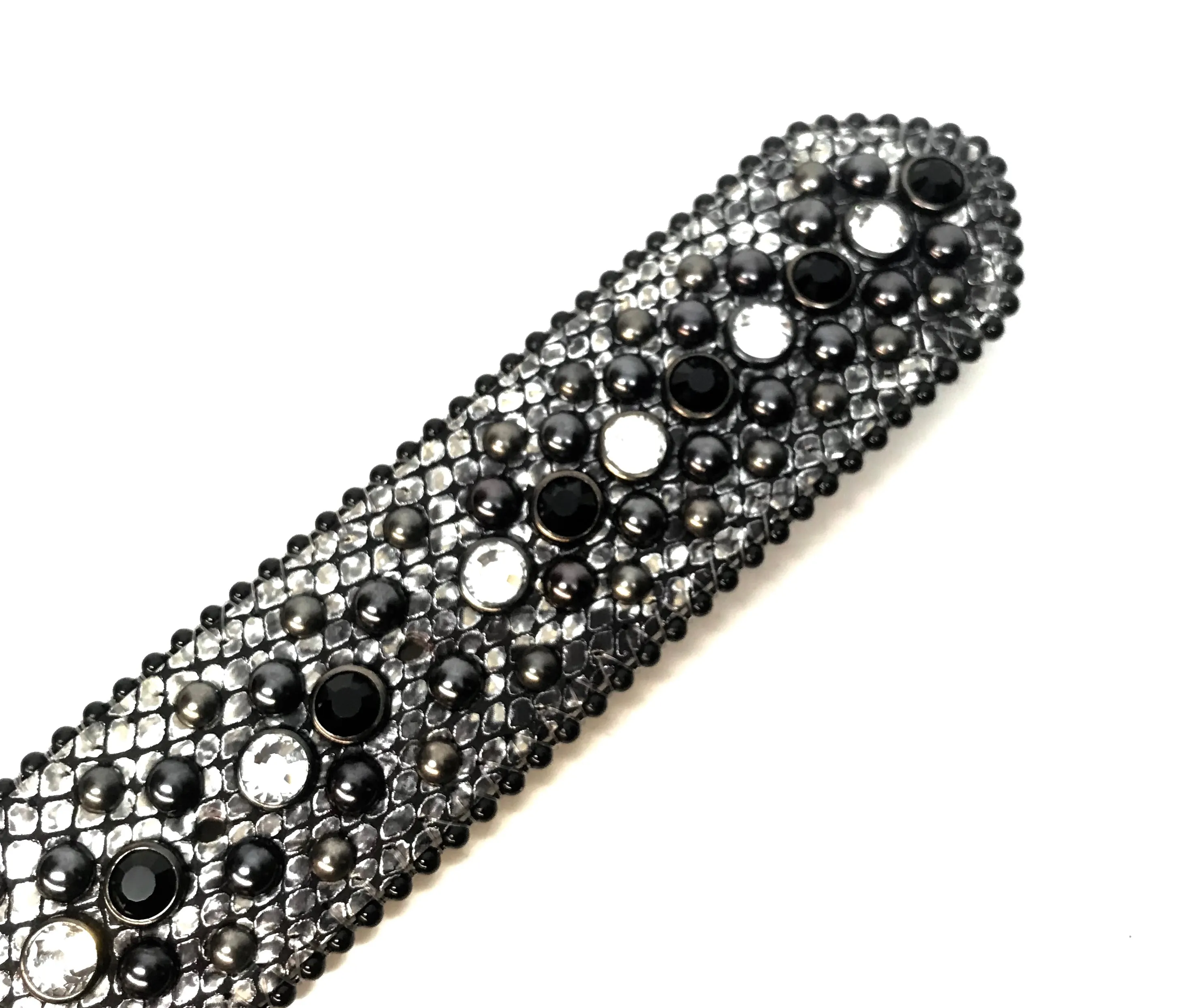 b.b. Simon Silver '8 Ball' Crystal Belt