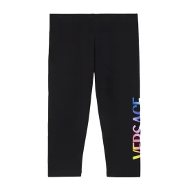 Black Logo Leggings