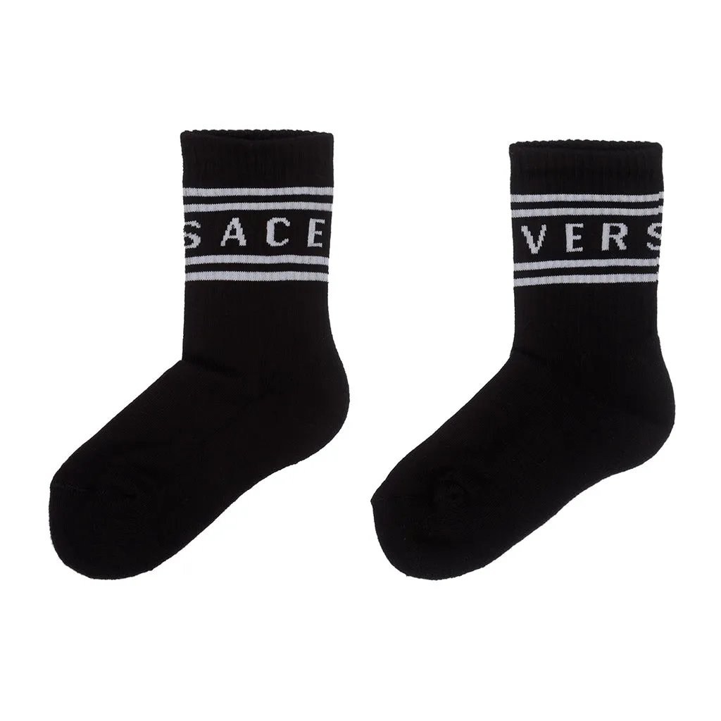 Black Logo Socks