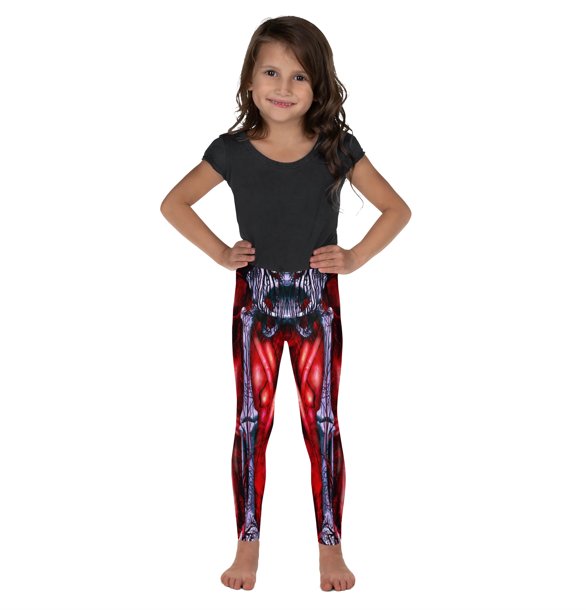 Blooded Muscles Horror Kids Leggings