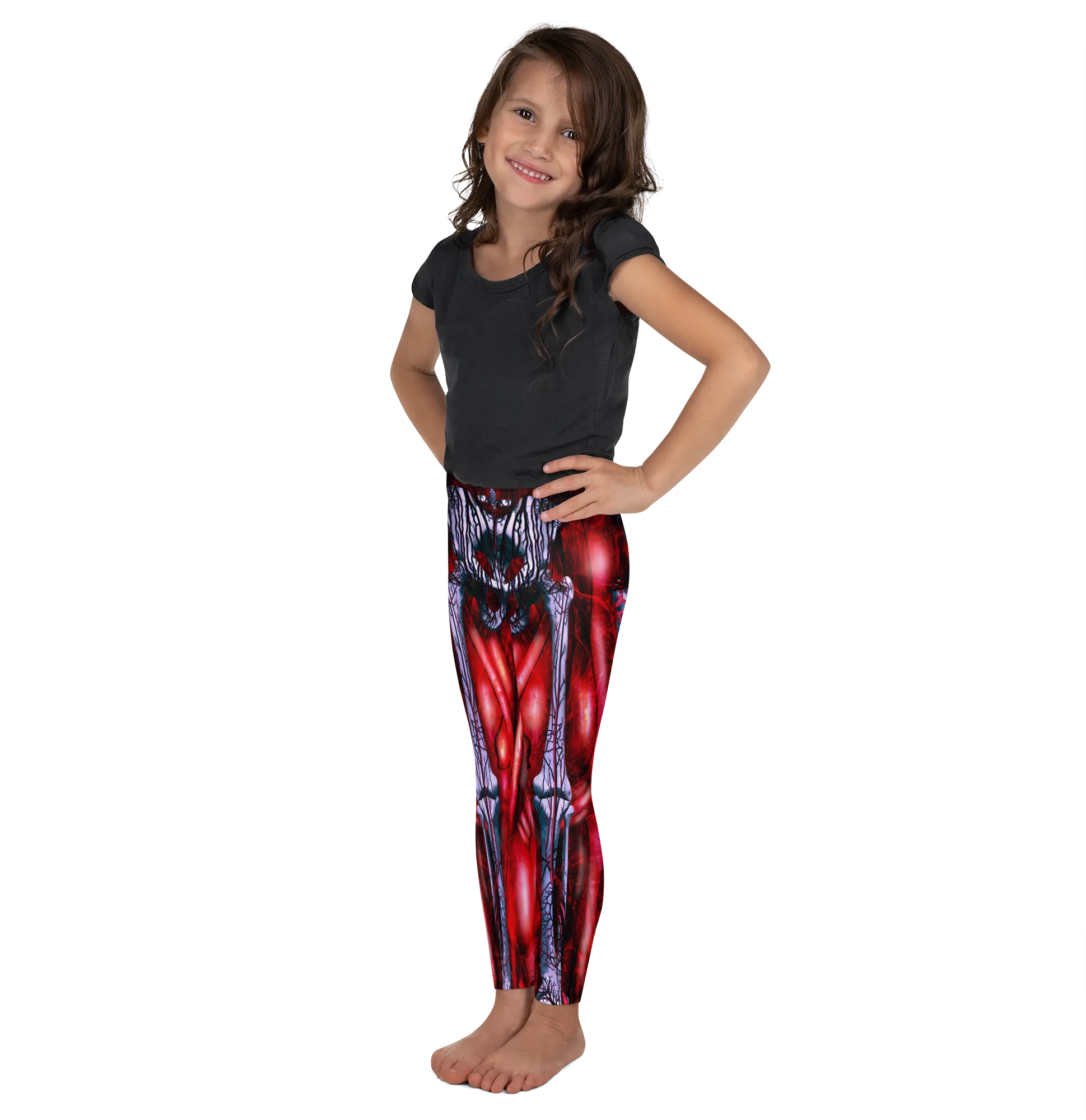 Blooded Muscles Horror Kids Leggings