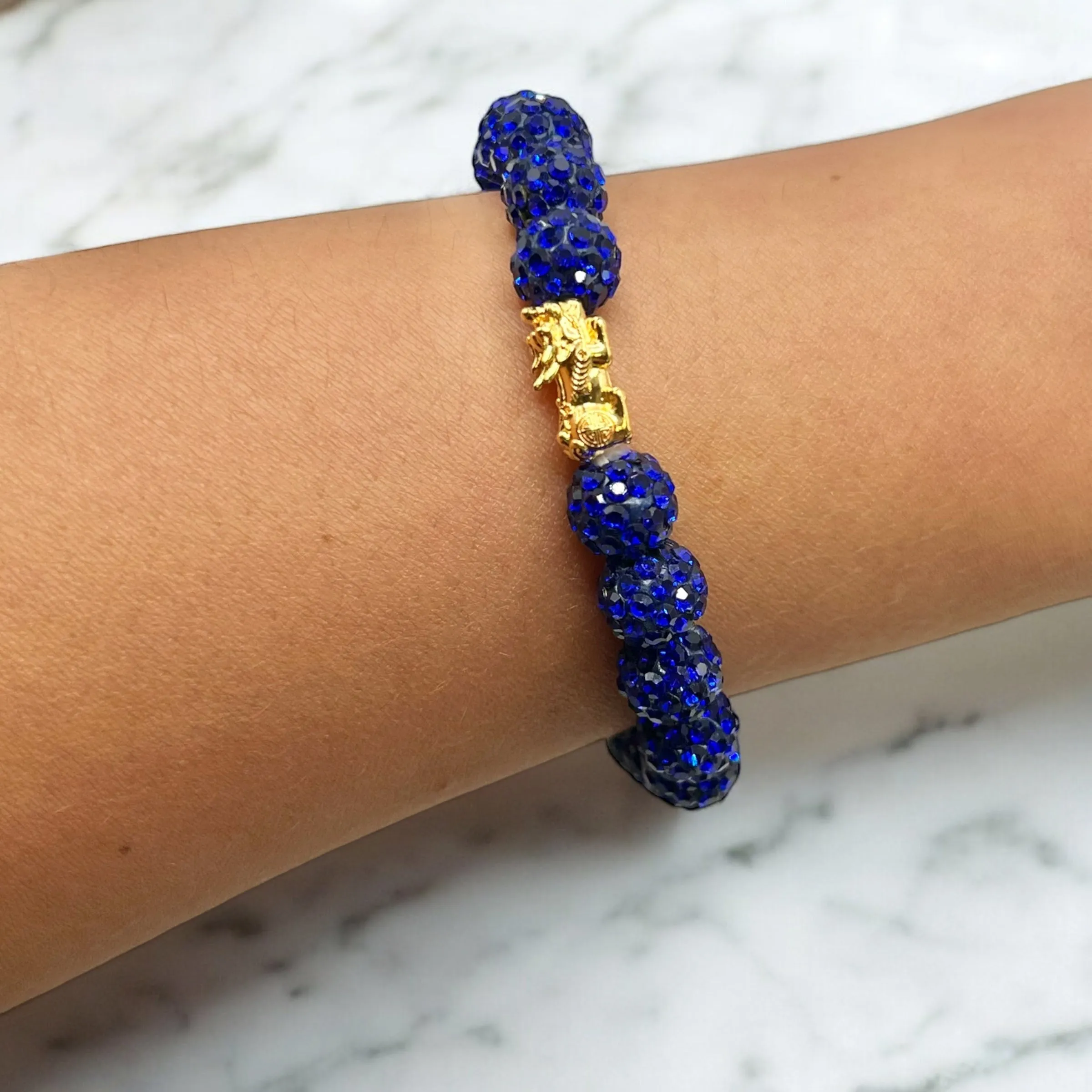 BLUE SWAROVSKI BRACELET