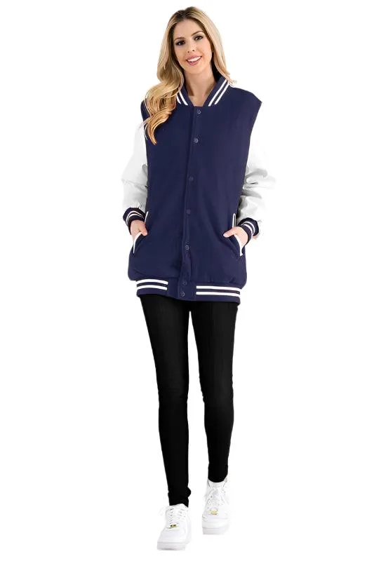 Boyfriend Oversized Letterman Jacket S-3XL