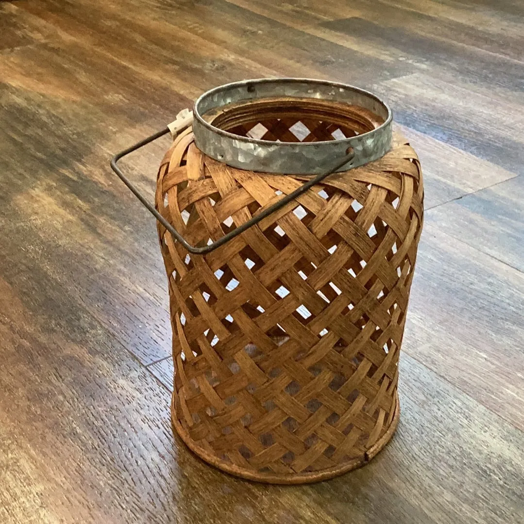 Braided Basket Lantern 9.75