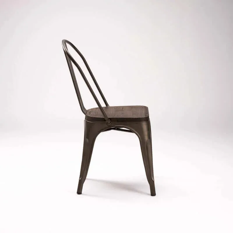 BRONX DINING CHAIR WITH WOOD