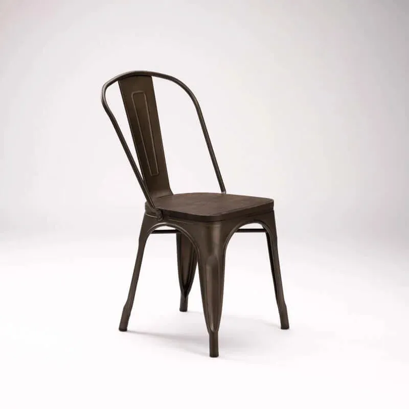 BRONX DINING CHAIR WITH WOOD