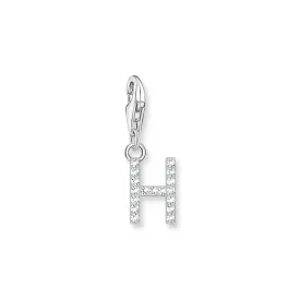 Charm Pendant letter H silver