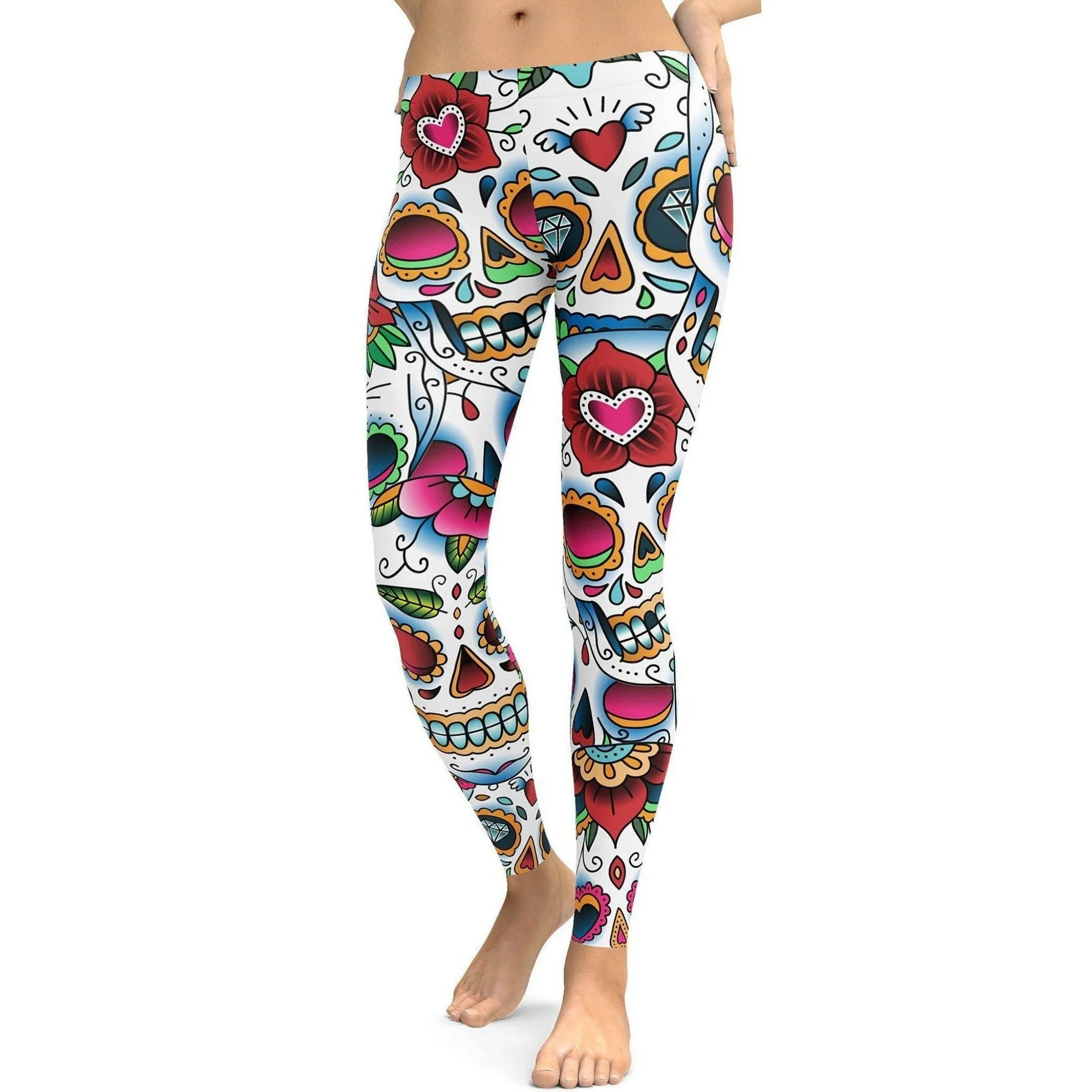 Colorful Dead - Sugar Skull Leggings