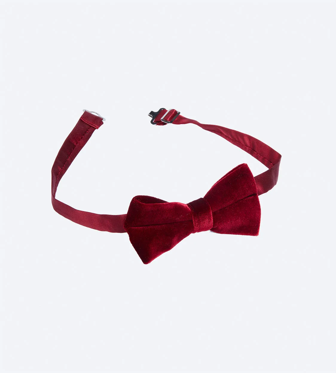 Dark Red Velvet Bow Tie