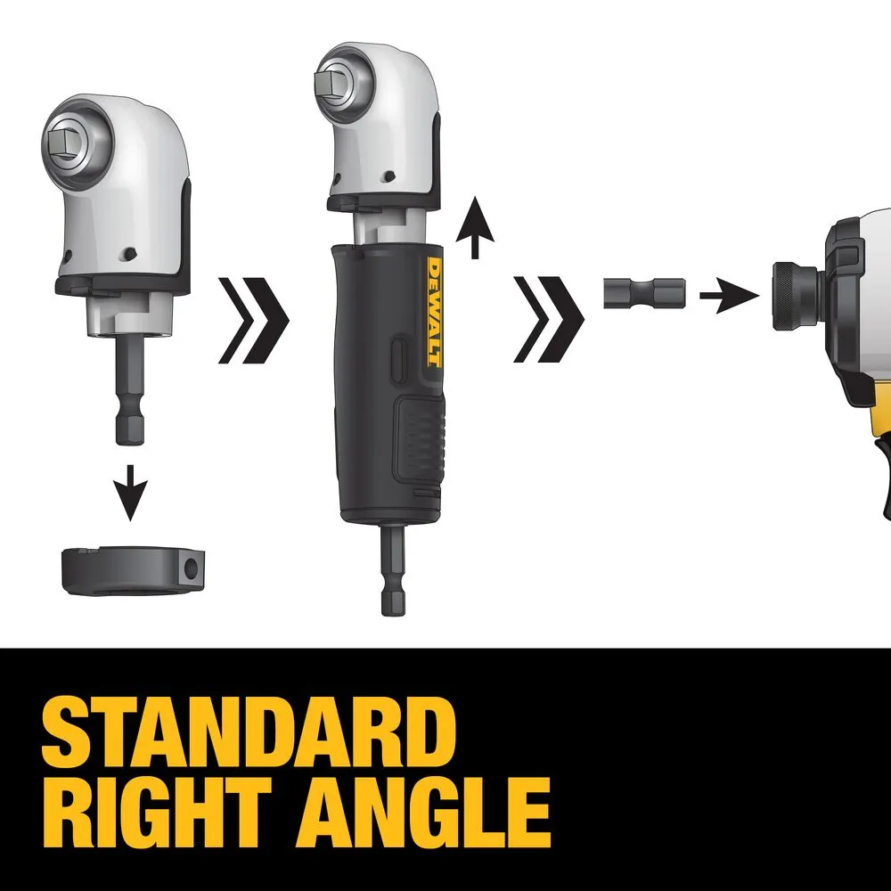 DeWALT DWAMRA38FT FLEXTORQ 3/8" Square Drive Modular Right Angle Attachment