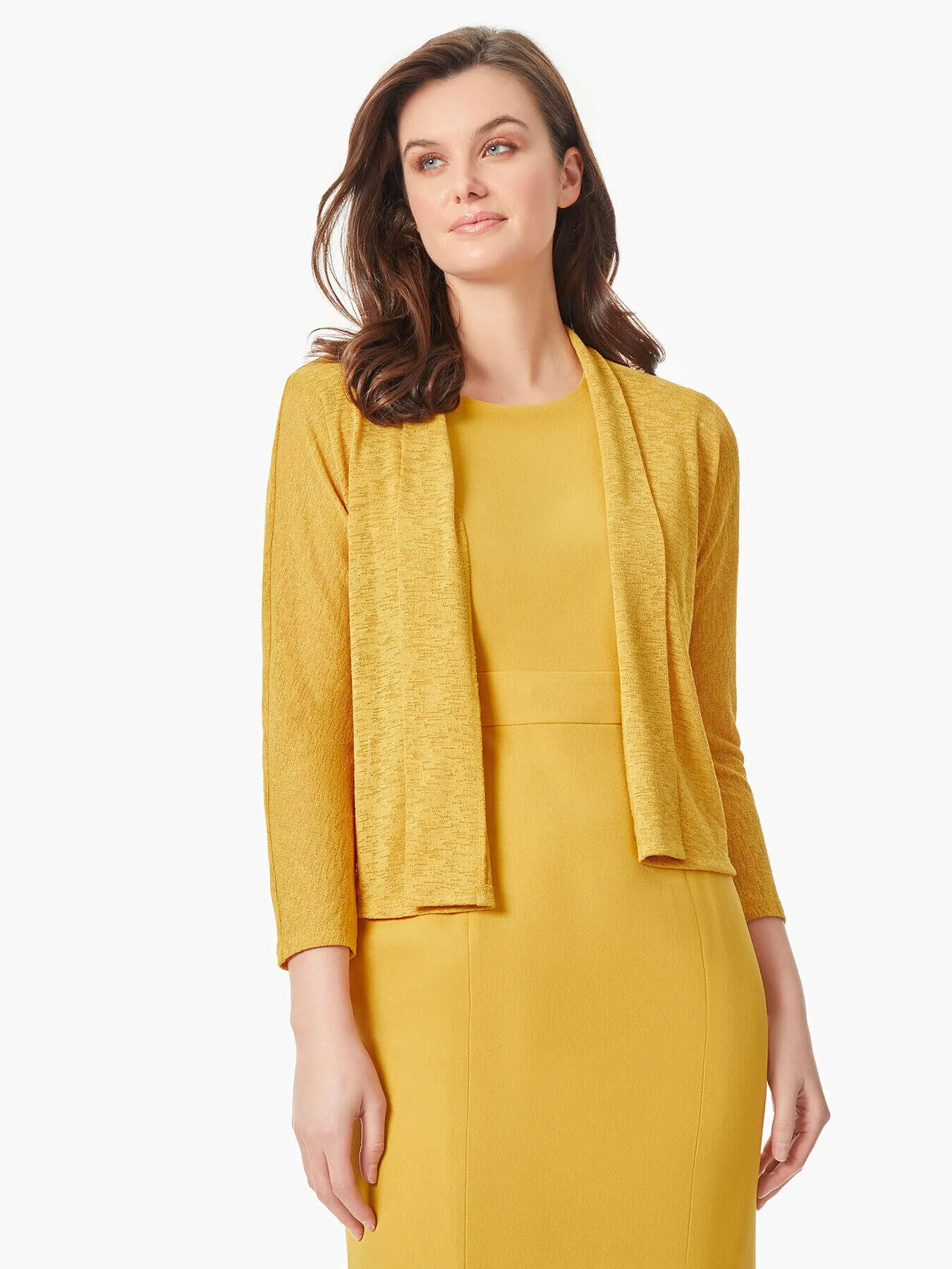 Draped Open Front Dolman Cardigan