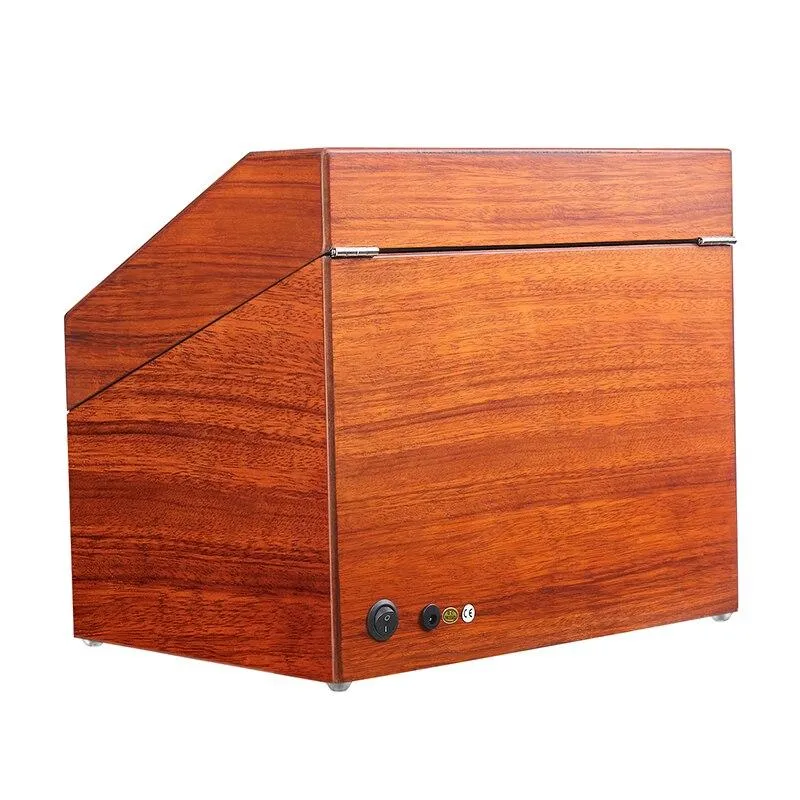 Edison 5 Modes Automatic Fraxinus Wood Watch Winder & Display Box