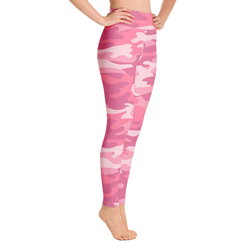 ELEVATED ESSENTIALS, BOOTY BOOSTING HIGH WAISTBAND LEGGING PINK CAMO