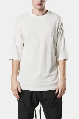 Extended sleeve jersey t-shirt, White