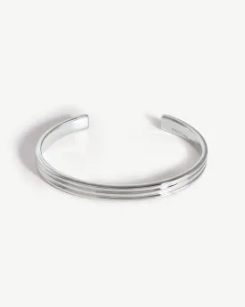 Fused Triple Ridge Cuff Bracelet