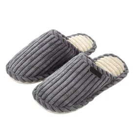 Groovywish Men Comfy Warm Slippers Smooth Yarn Home Slides