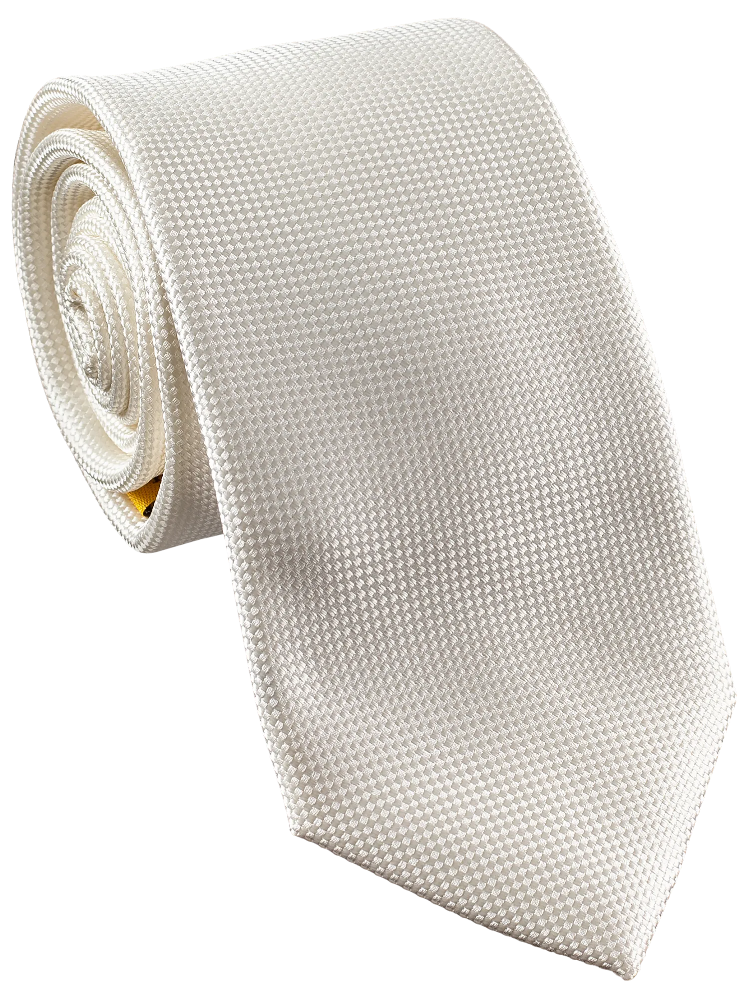 Ivory Self Pattern Tie, Bow Tie, Handkerchief