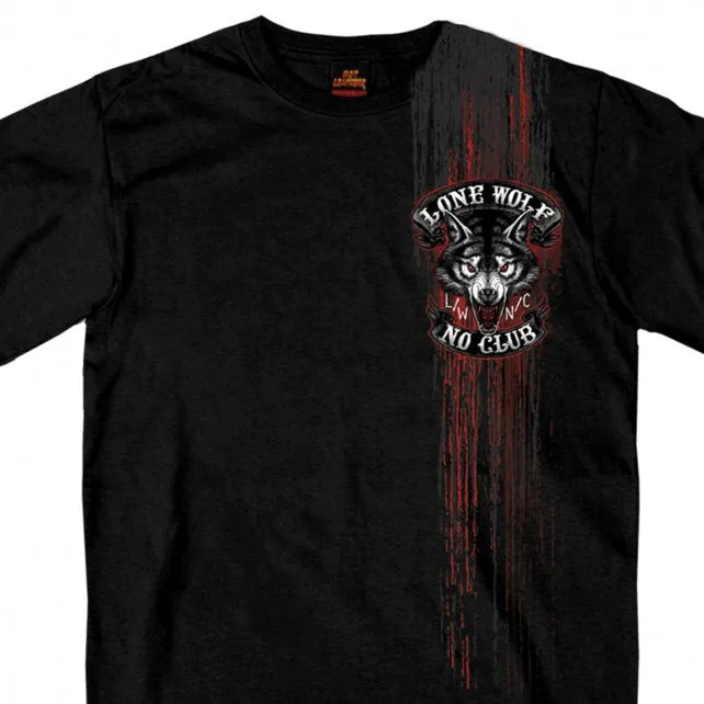 Lone Wolf No Club Mega Back Print T Shirt