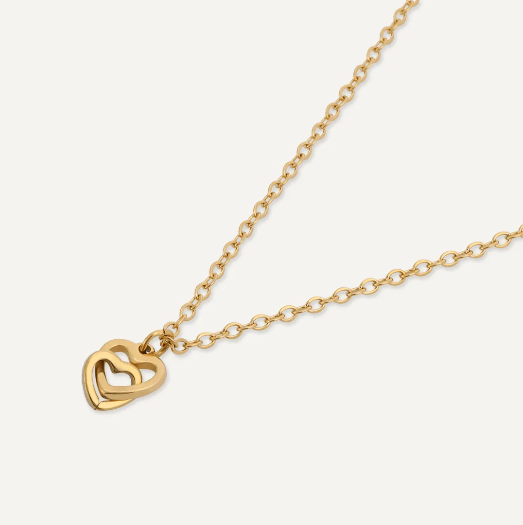 Memories: "YOU'RE MY BEST FRIEND" | Heart Necklace | 18K Gold-Plated