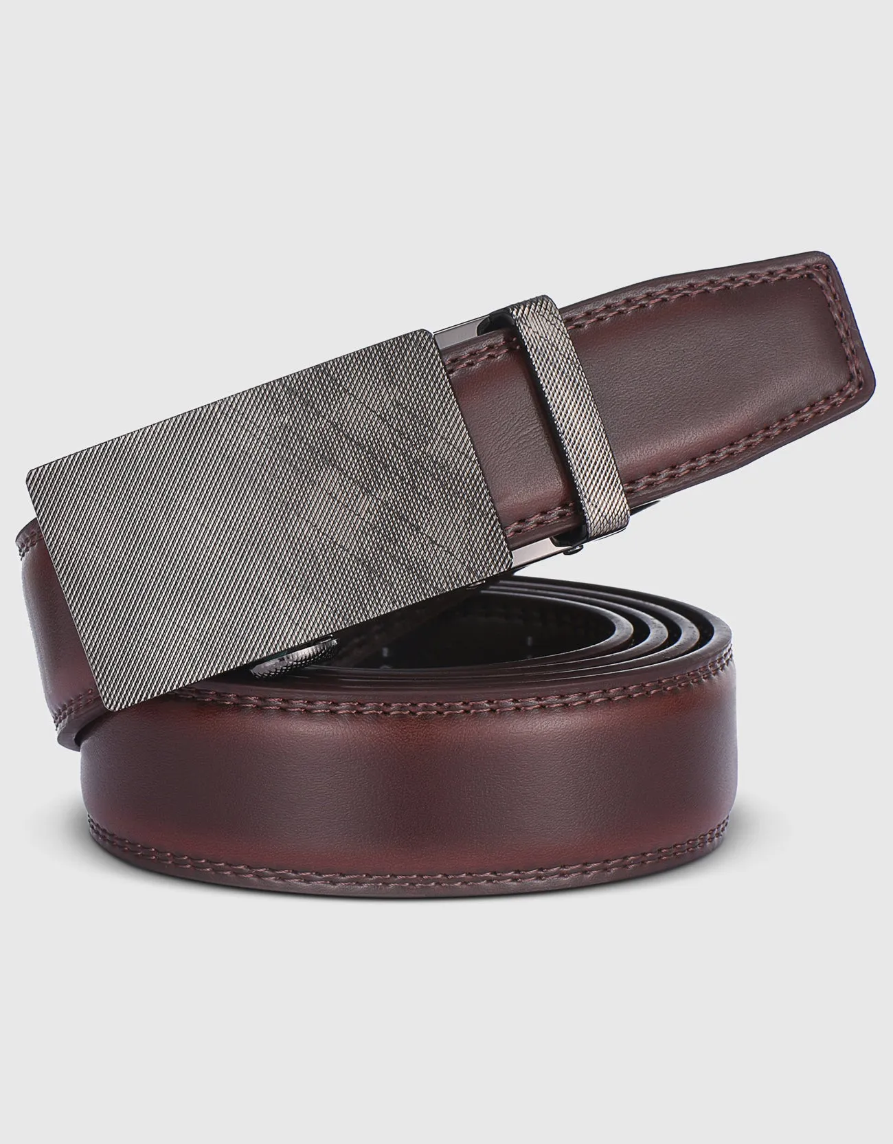 Men's Infinity Imprint Leather Ratchet  Belt