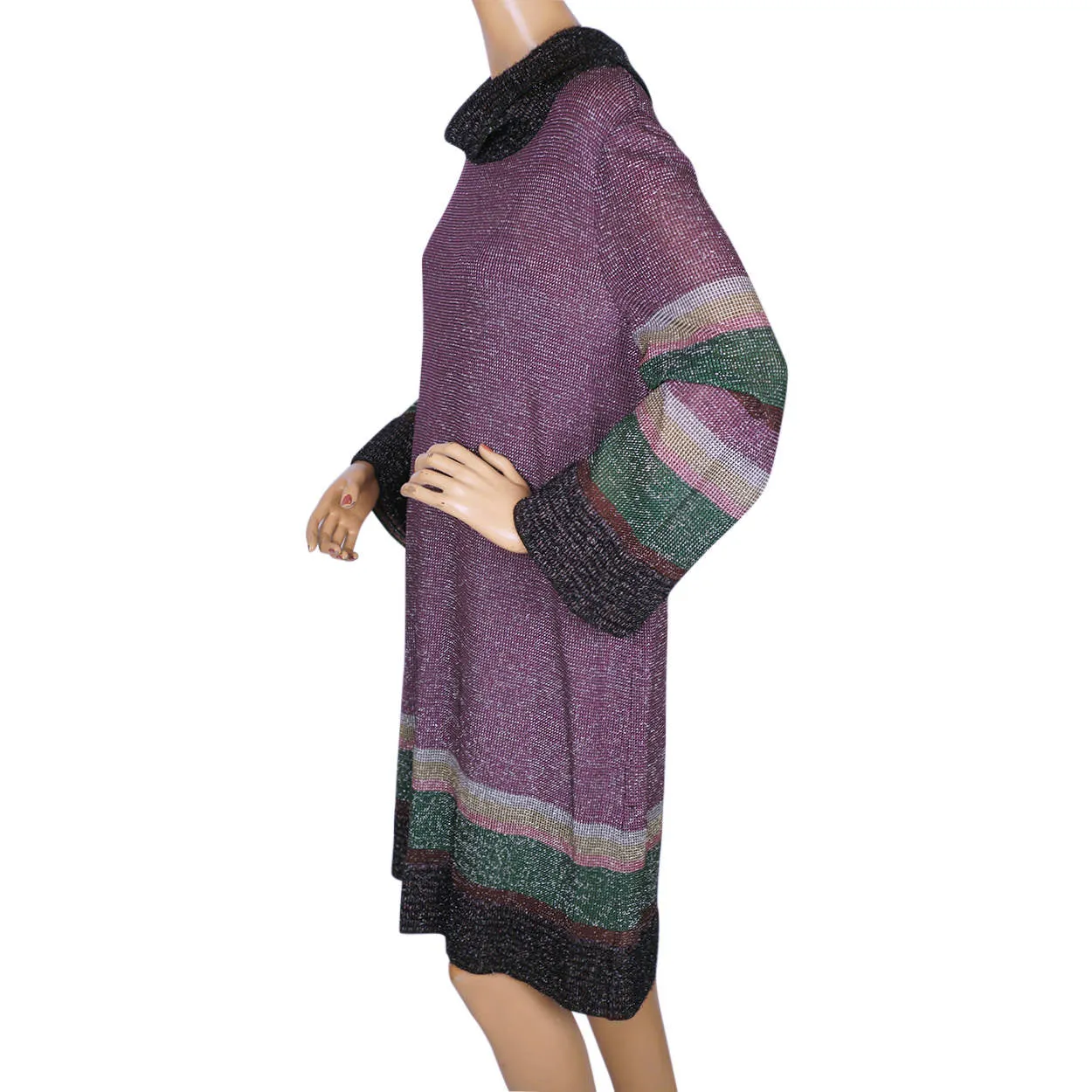 Missoni Knit Lurex Dress Ladies Size 12 Large M Line