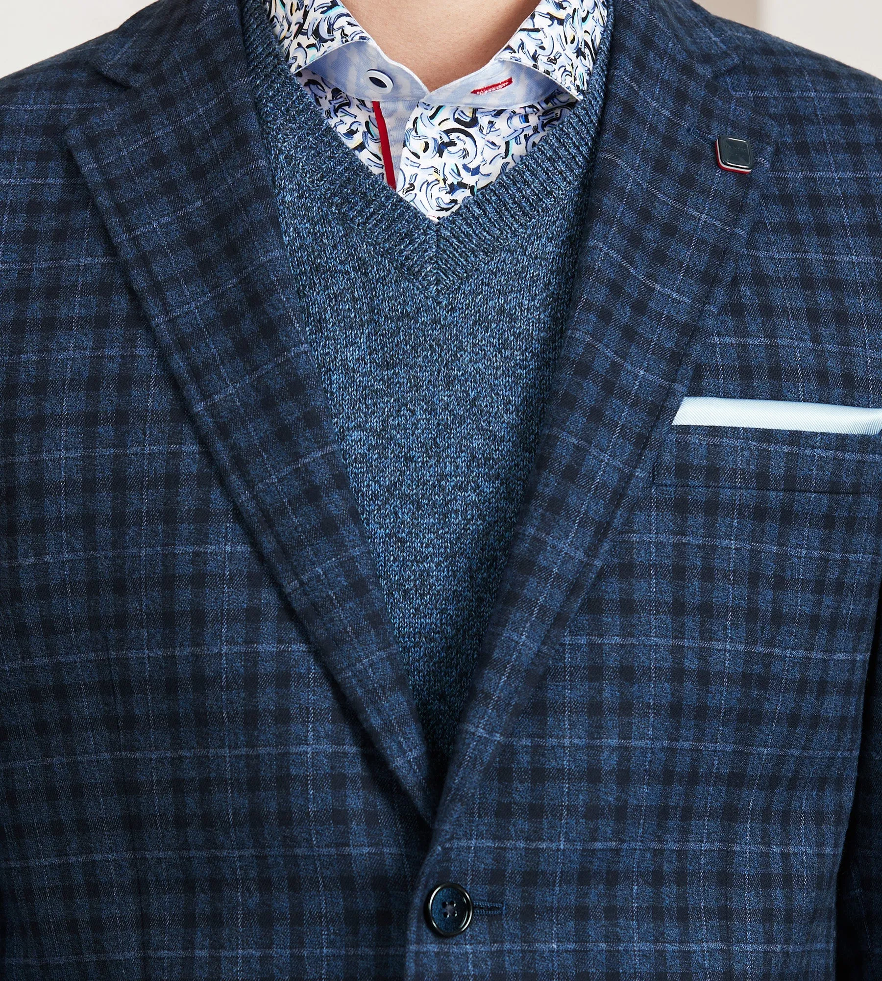 Modern Fit Woven Plaid Sport Jacket