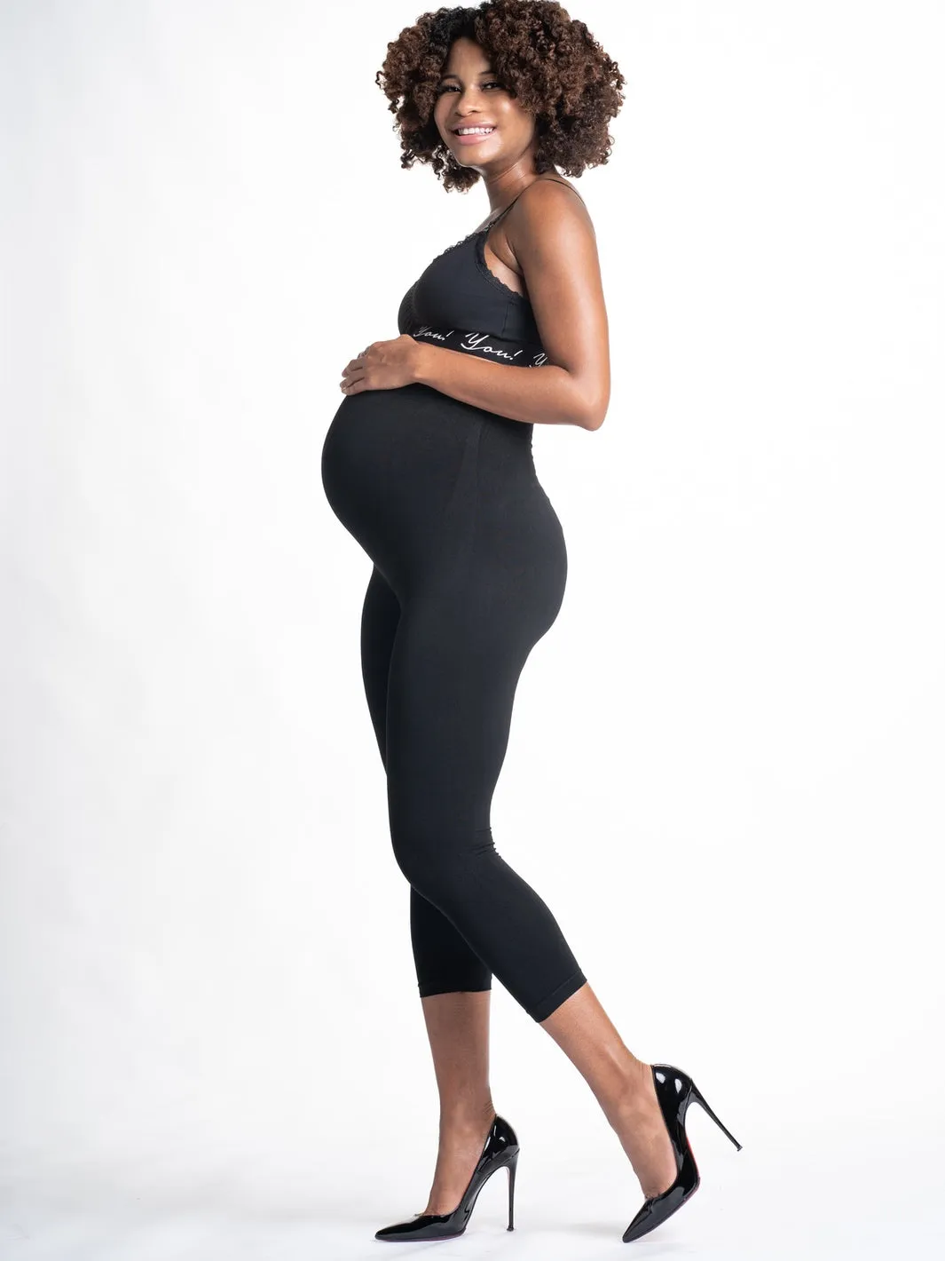 Mom's Night Out Crop Maternity Leggings (2 Pack)