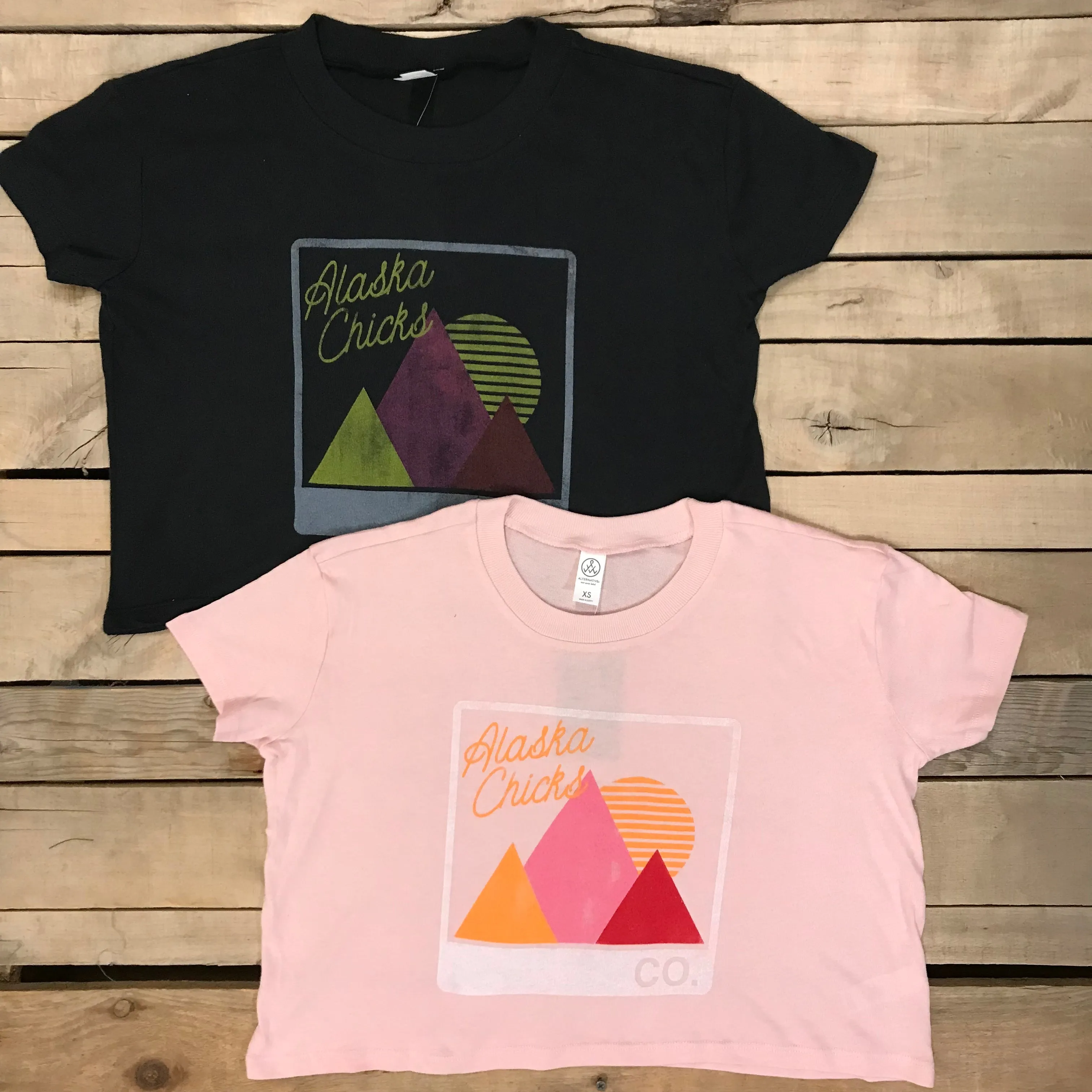 Mountain Trio Crop T-Shirt