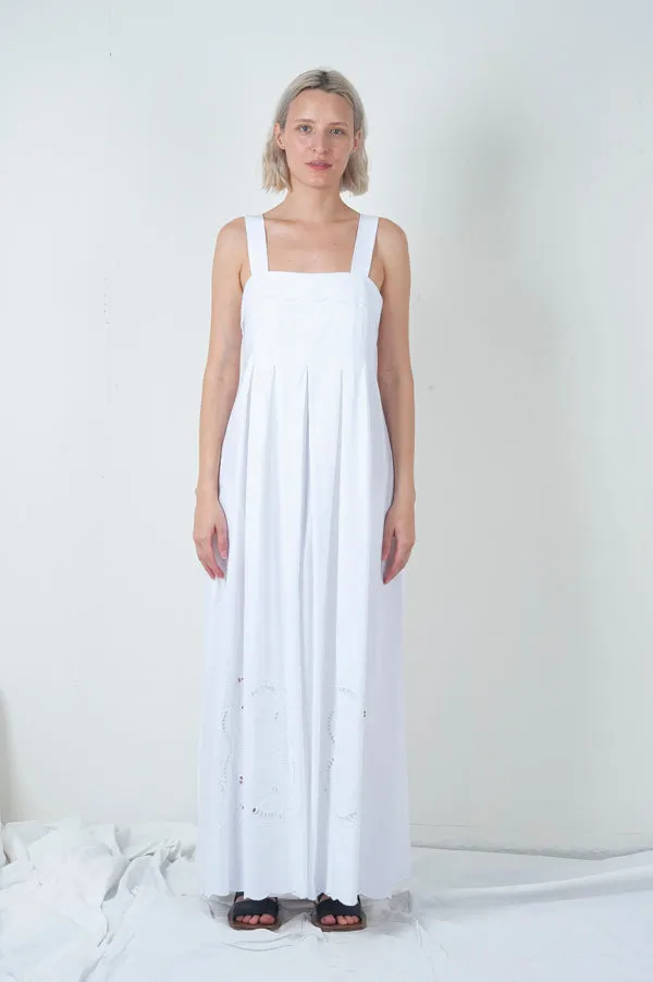 Optic White Embroidery Dress