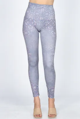 Paisley Border Print Leggings