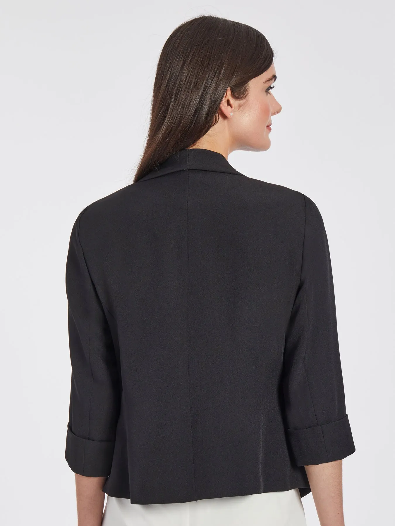 Plus Callie Jacket, Iconic Stretch Crepe