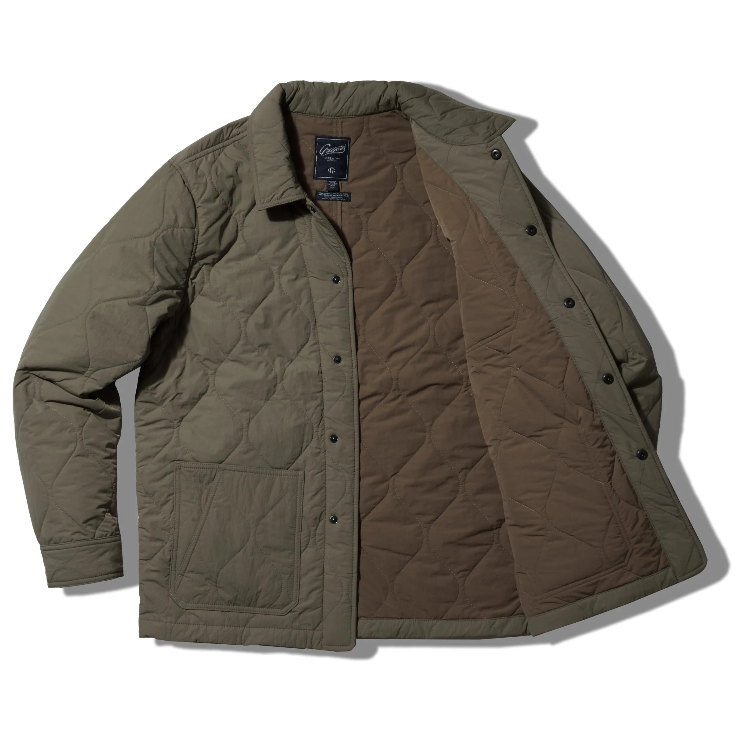 Putnam Quilted Chore Jacket - Olive