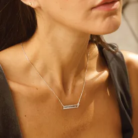 Silver Sienna – Silver Pesonalized Neckalce