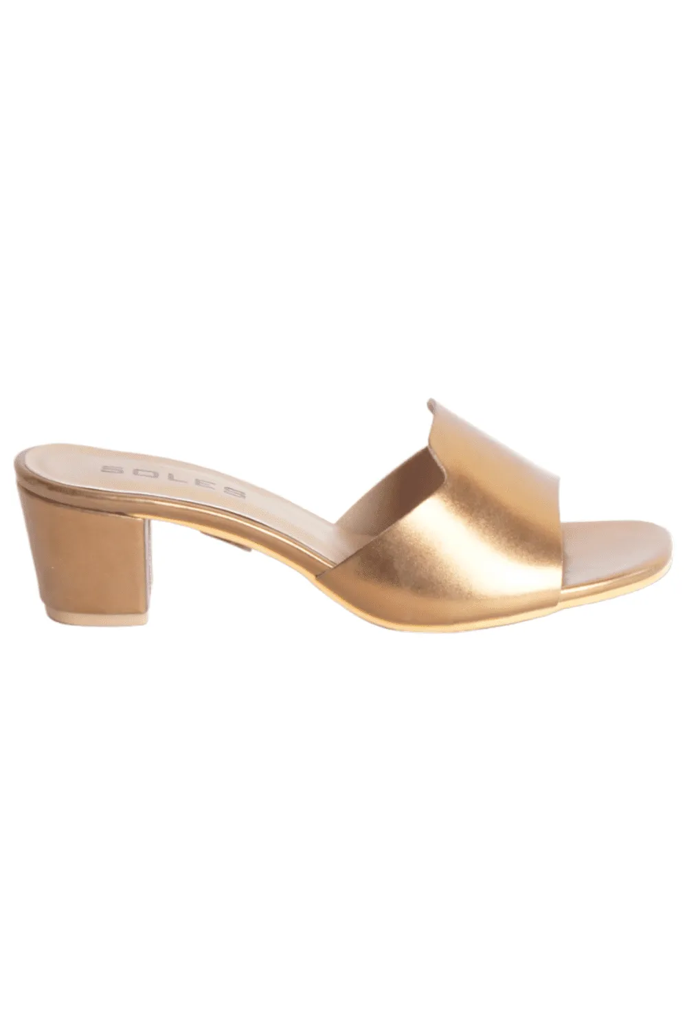 SOLES Women Bronze Heels