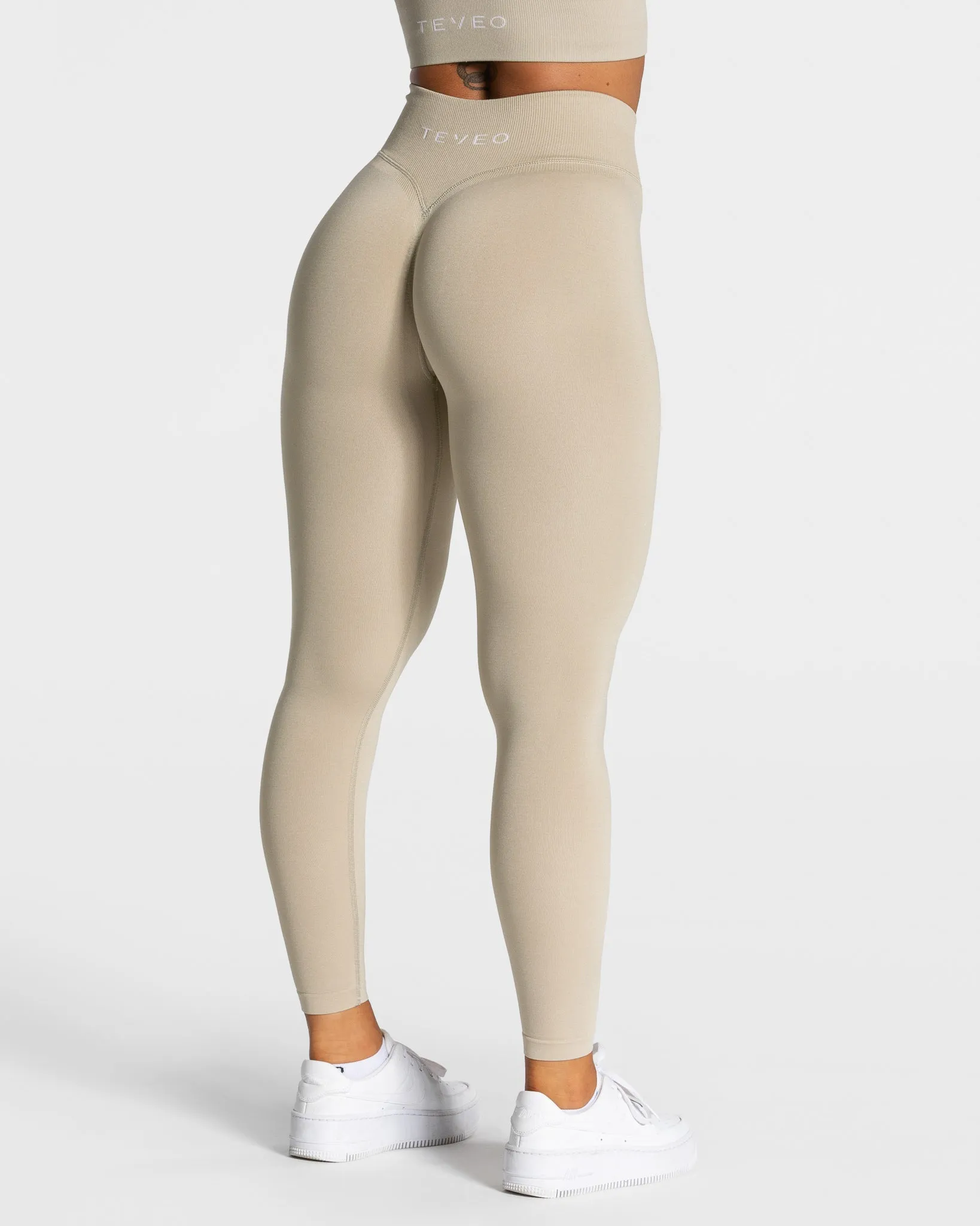 Statement Scrunch Leggings "Sand"