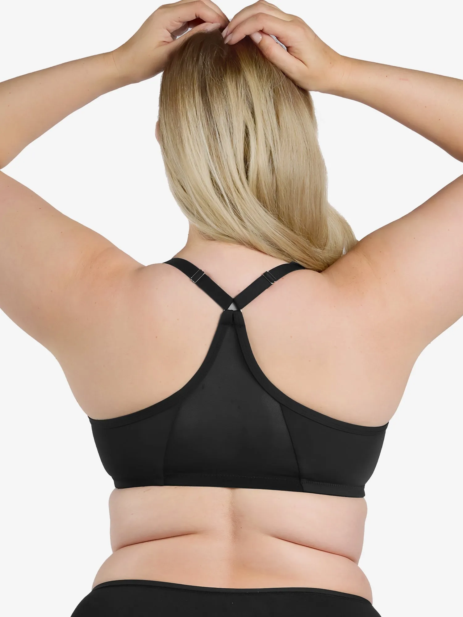 The Luna - Front-Closure Racerback Power Mesh Bra